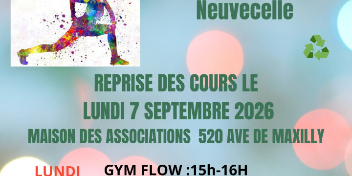 Reprise des cours Neuv'Gym