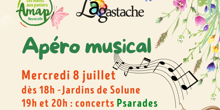 Apéro Musical aux Jardins de Solune