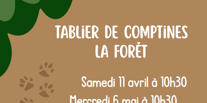 Tablier de comptines - La Forêt